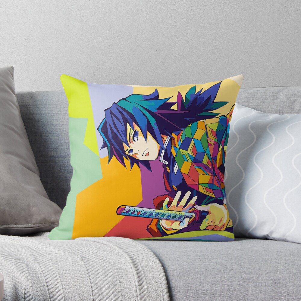 Giyu Tomioka Wpap Art Throw Pillow