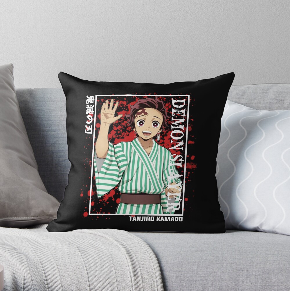 Demon Slayer Tanjiro Kamado Throw Pillow