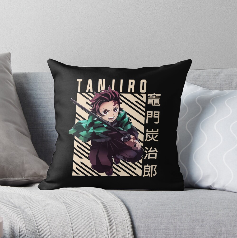 Demon Slayer Tanjiro Kamado Throw Pillow