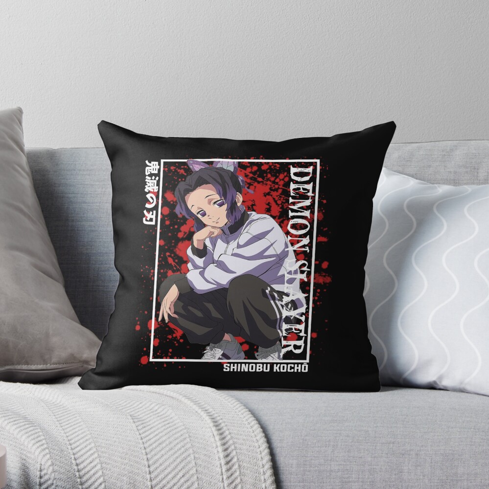 Demon Slayer Shinobu Kocho Throw Pillow