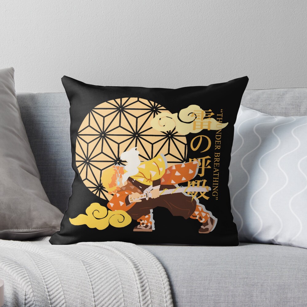 Thunder Breathing User Throw Pillow
