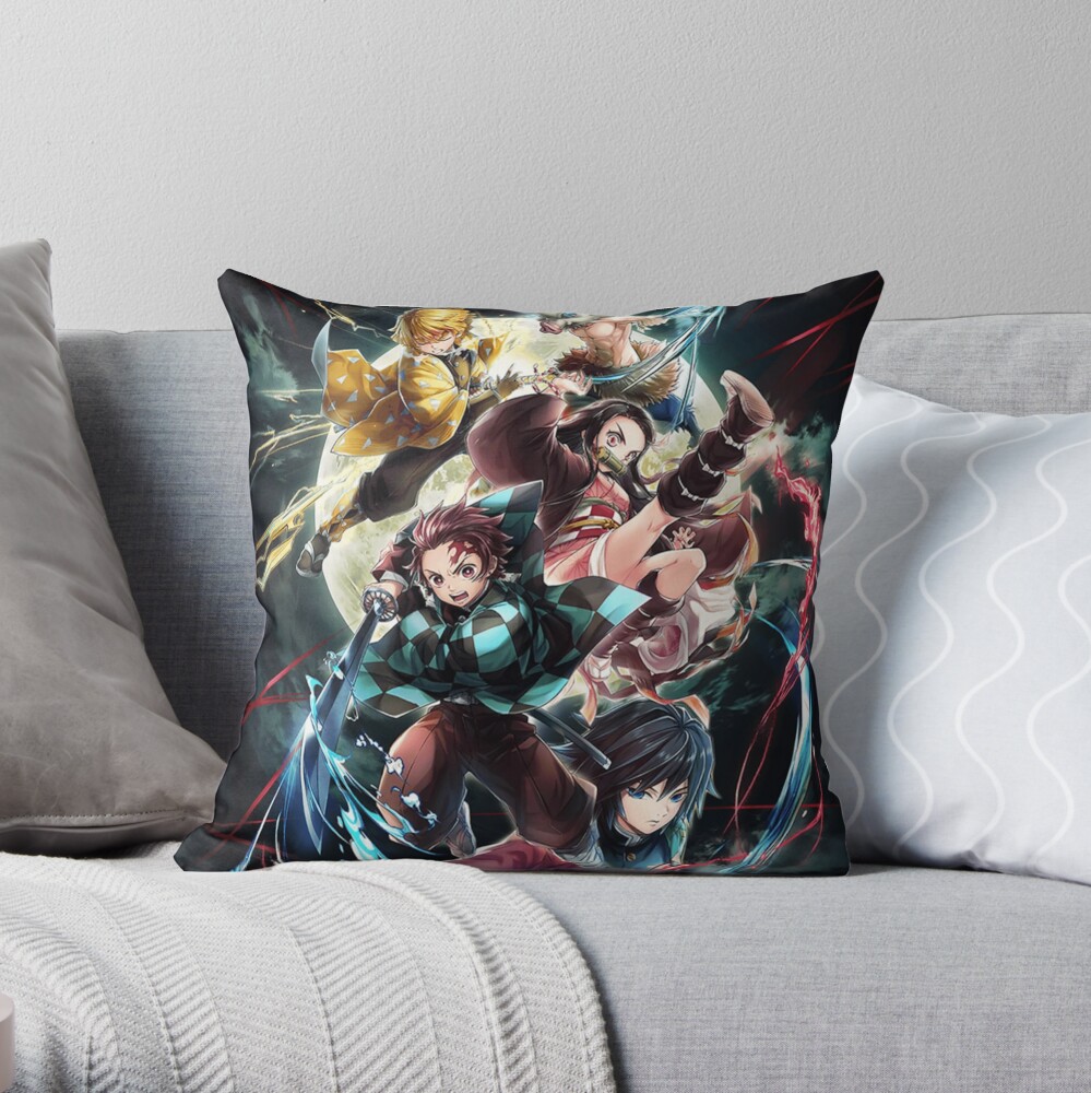 Demon Slayer Throw Pillow