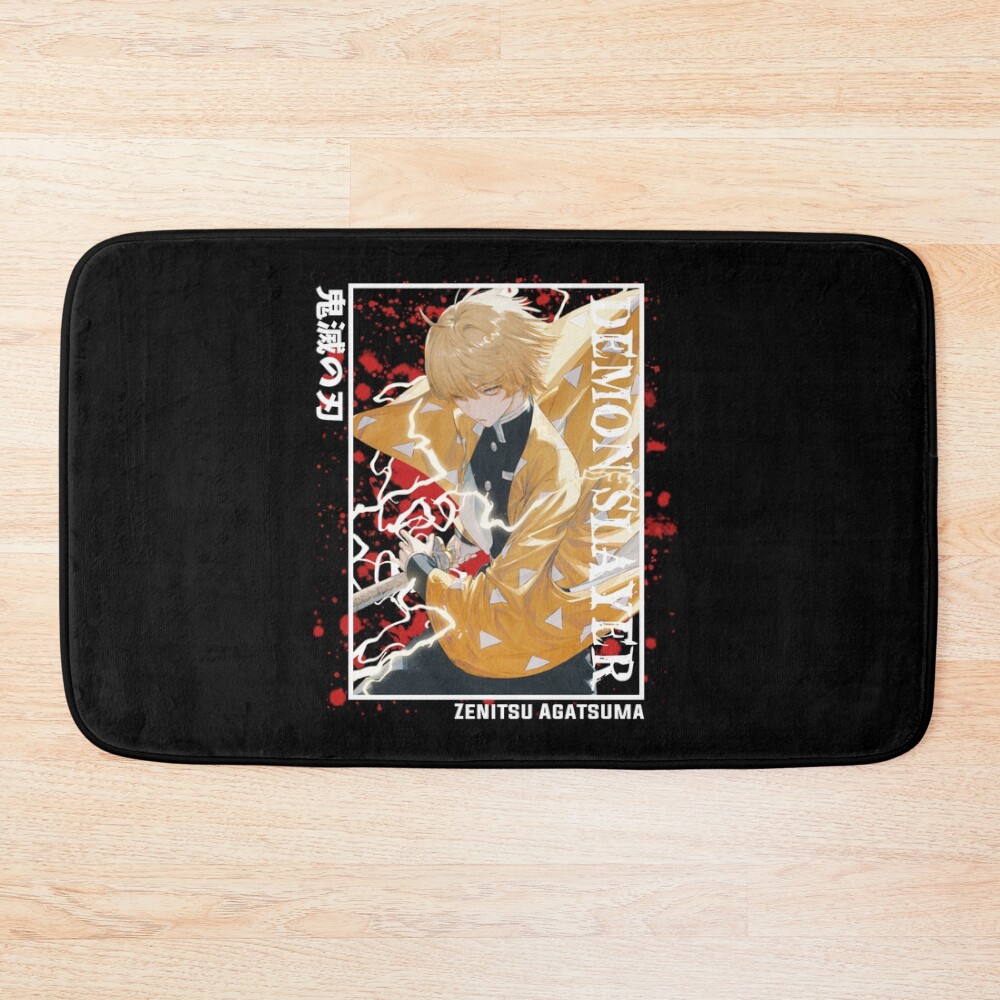 Demon Slayer Zenitsu Agatsuma Bath Mat