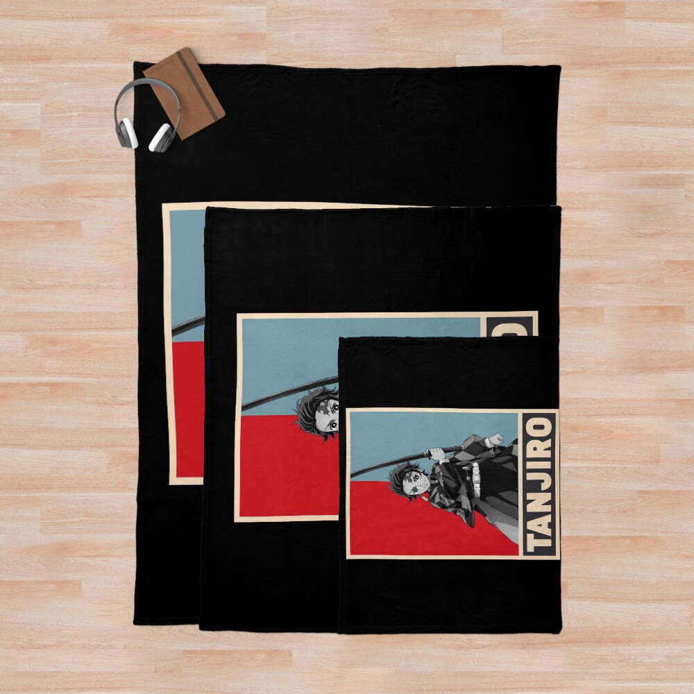 Demon Slayer Tanjiro Kamado Throw Blanket - Image 3