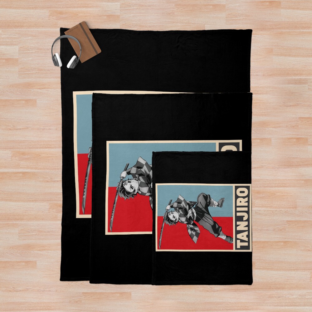 Demon Slayer Tanjiro Kamado Throw Blanket - Image 3