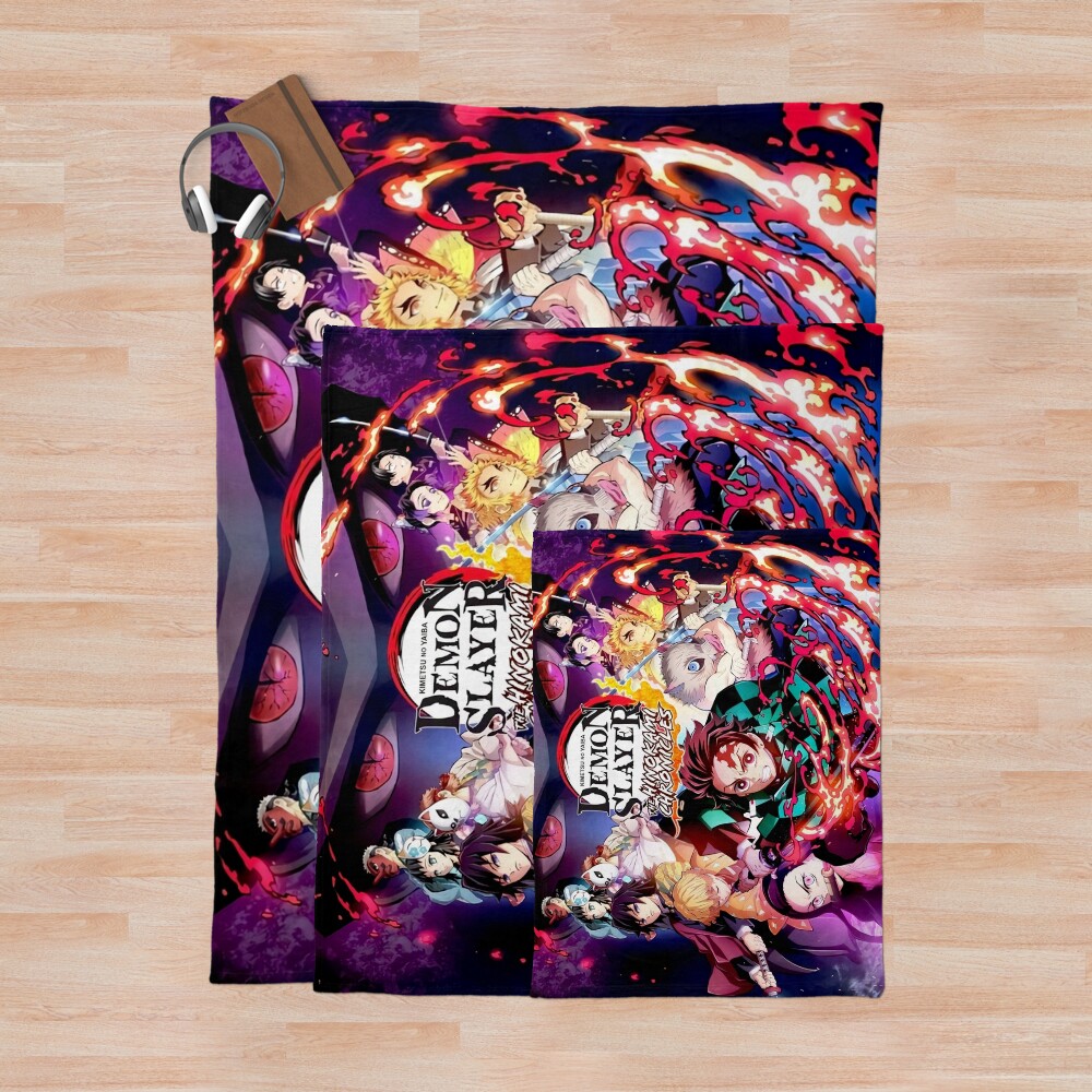 Demon Poster Throw Blanket - Image 3
