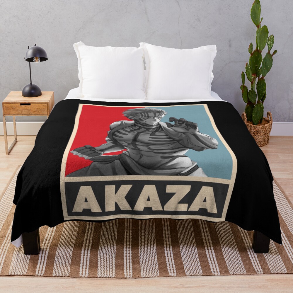 Demon Slayer Akaza Throw Blanket