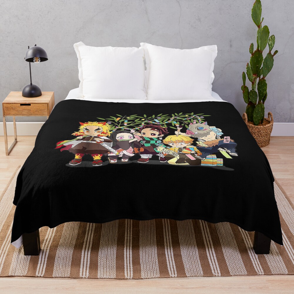 Demons Slayers Cools Throw Blanket