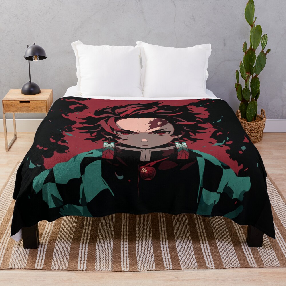 Tanjiro Kamado Demon Slayer 1 Throw Blanket