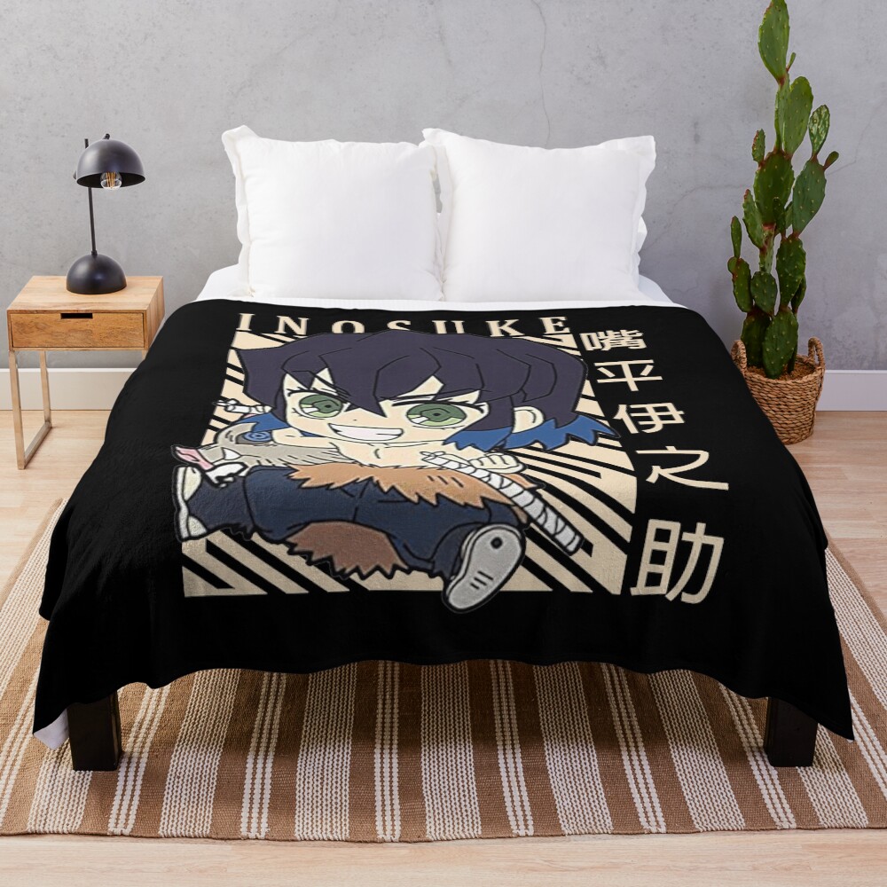 Demon Slayer Inosuke Throw Blanket