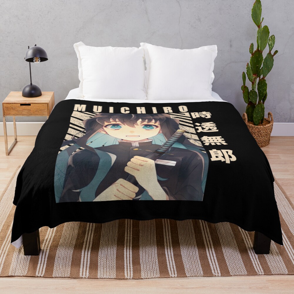 Demon Slayer Muichiro Tokito Throw Blanket