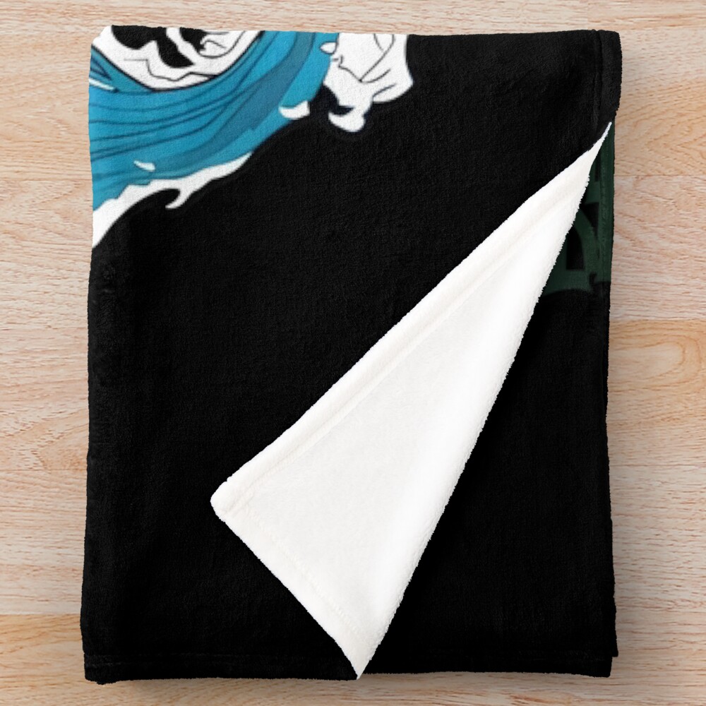 Amazing Art Work Of Slayer Yaiba Animes Film Water Dragon Throw Blanket - Image 2