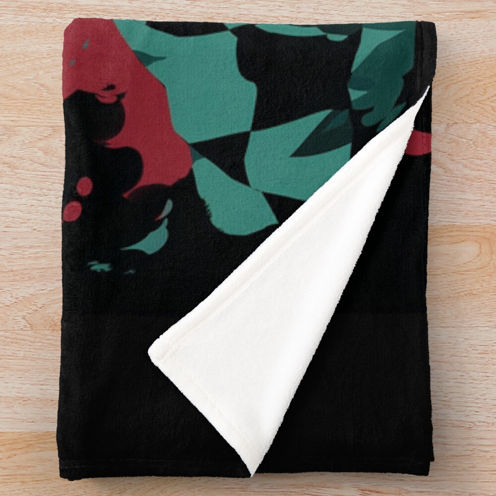 Tanjiro Kamado Demon Slayer 1 Throw Blanket - Image 2