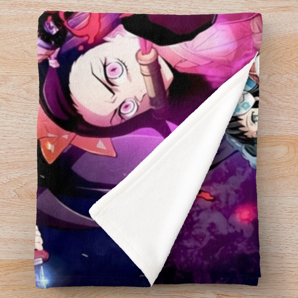 Demon Poster Throw Blanket - Image 2