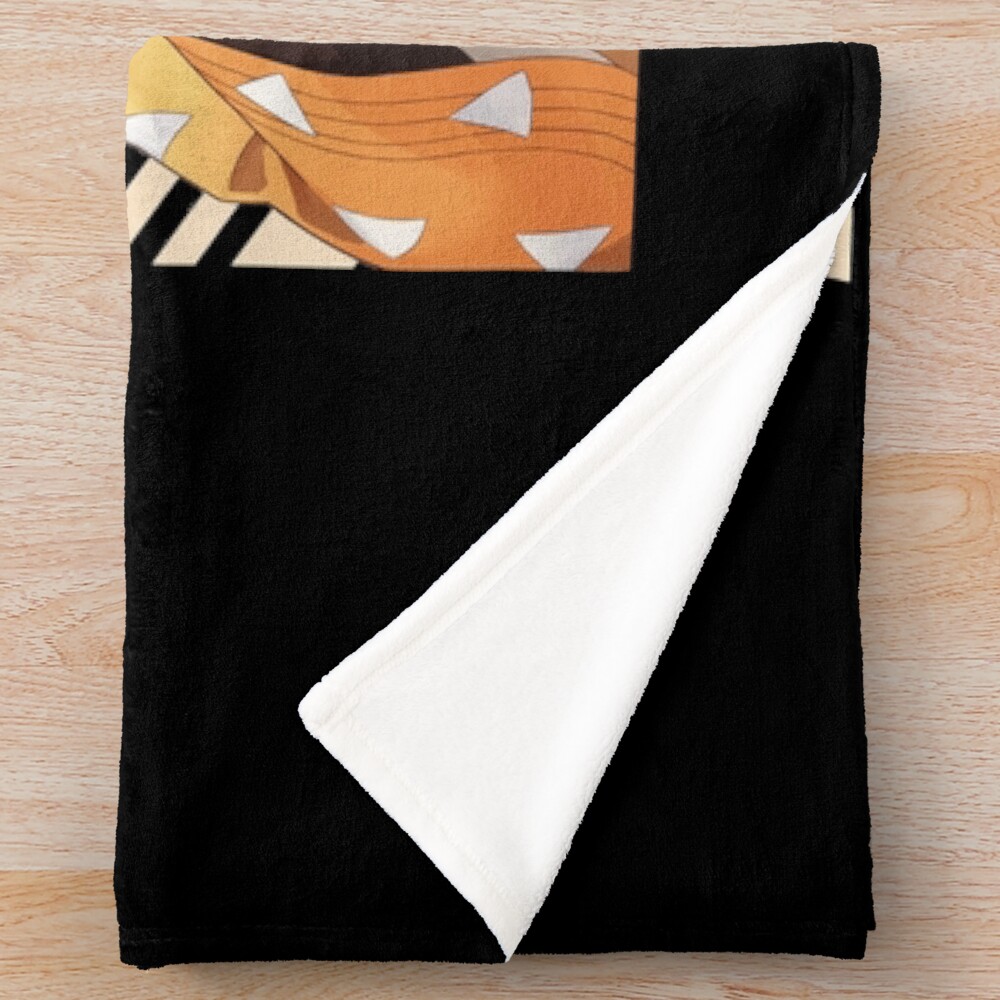 Demon Slayer Zenitsu Agatsuma Throw Blanket - Image 2