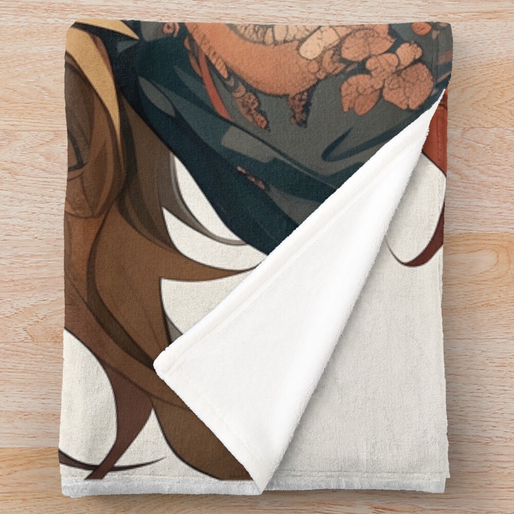 Rengoku Kyojuro Demon Slayer 12 Throw Blanket - Image 2