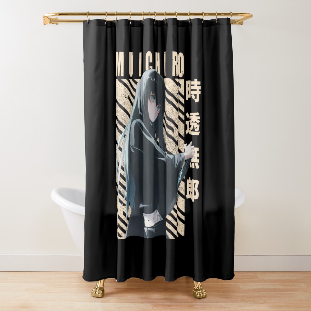 Demon Slayer Muichiro Tokito Shower Curtain