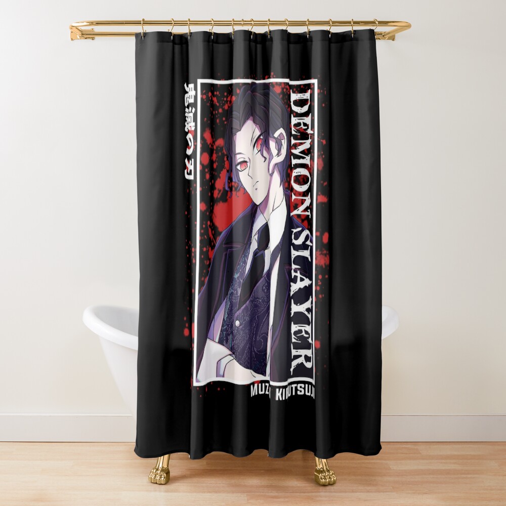 Demon Slayer Muzan Shower Curtain