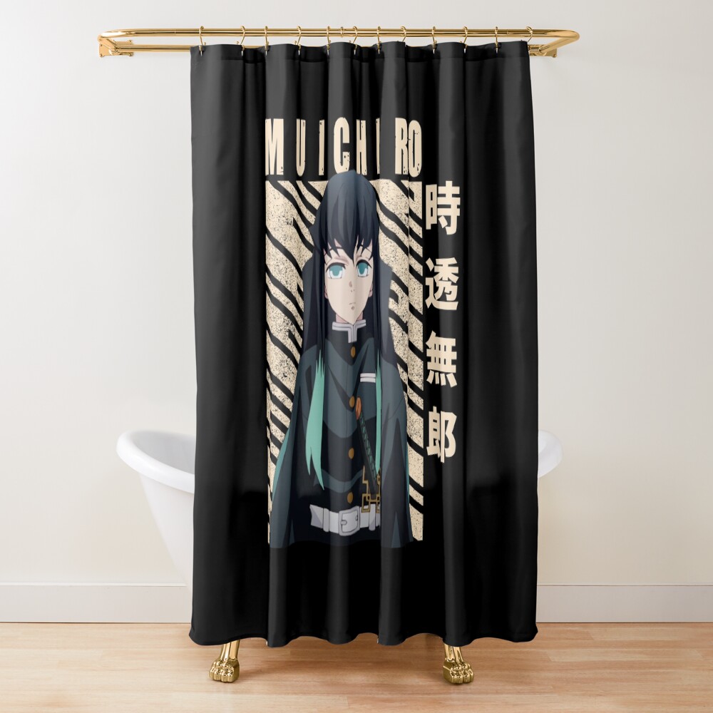 Demon Slayer Muichiro Tokito Shower Curtain