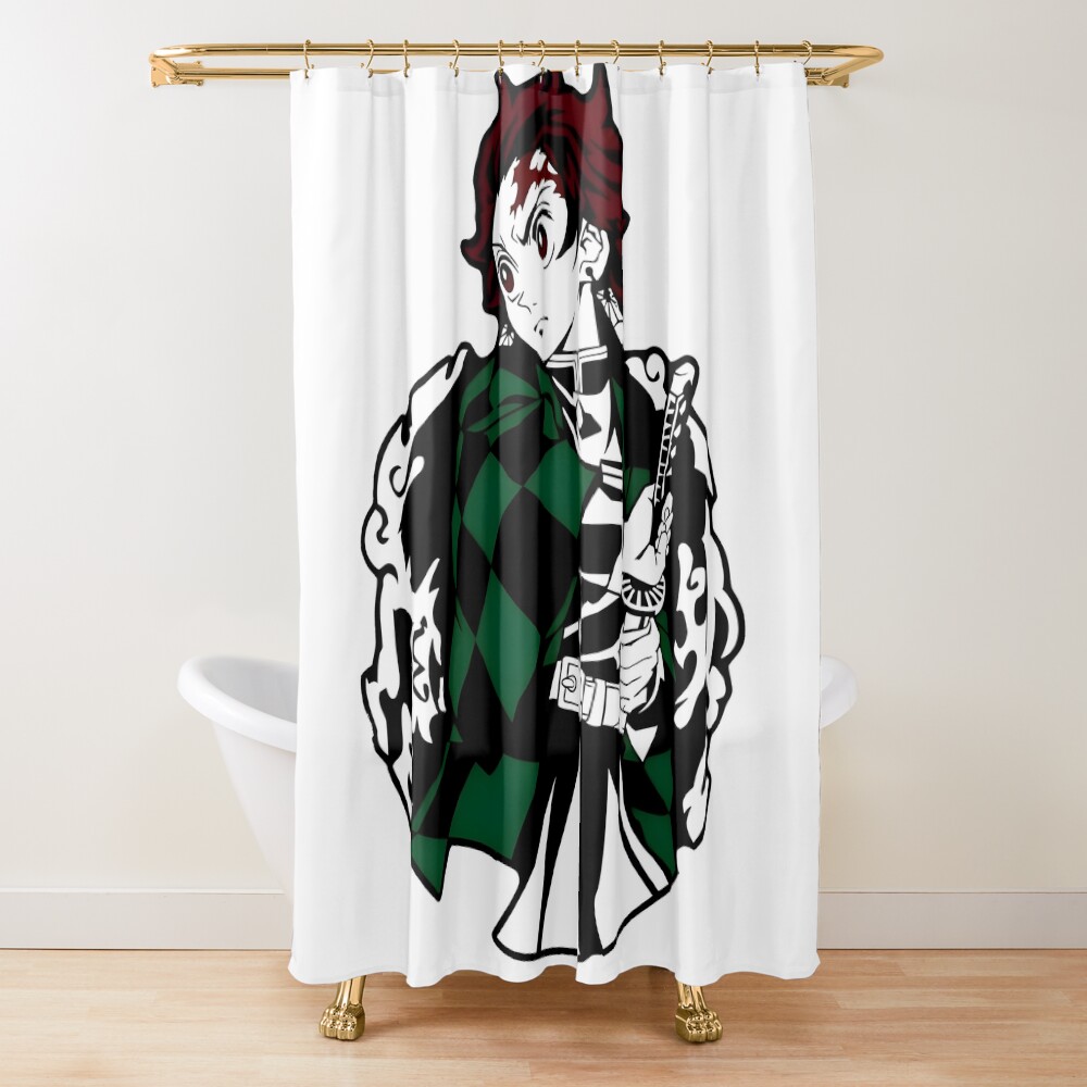 Amazing Art Work Of Slayer Yaiba Animes Film Stand Shower Curtain