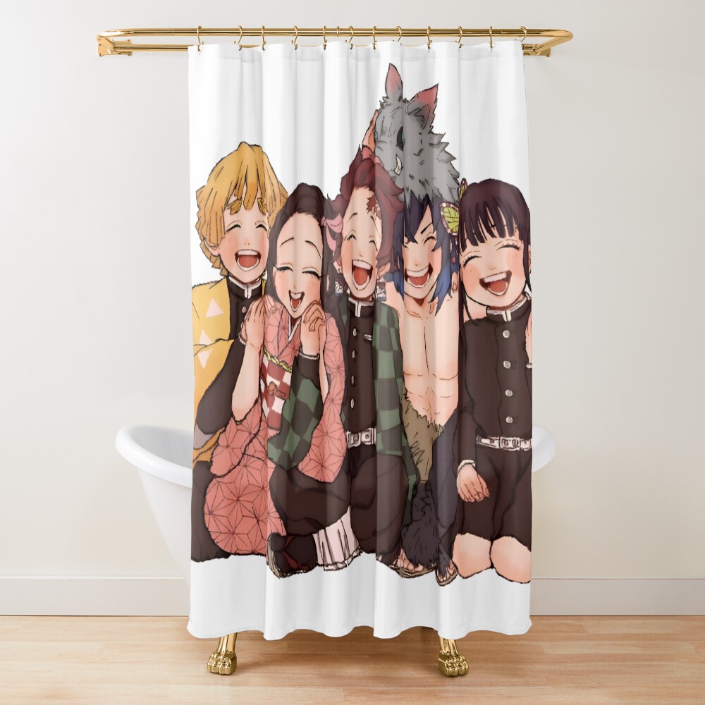 Art Work Of Great Amazing Slayer Yaiba Animes Japan Shower Curtain