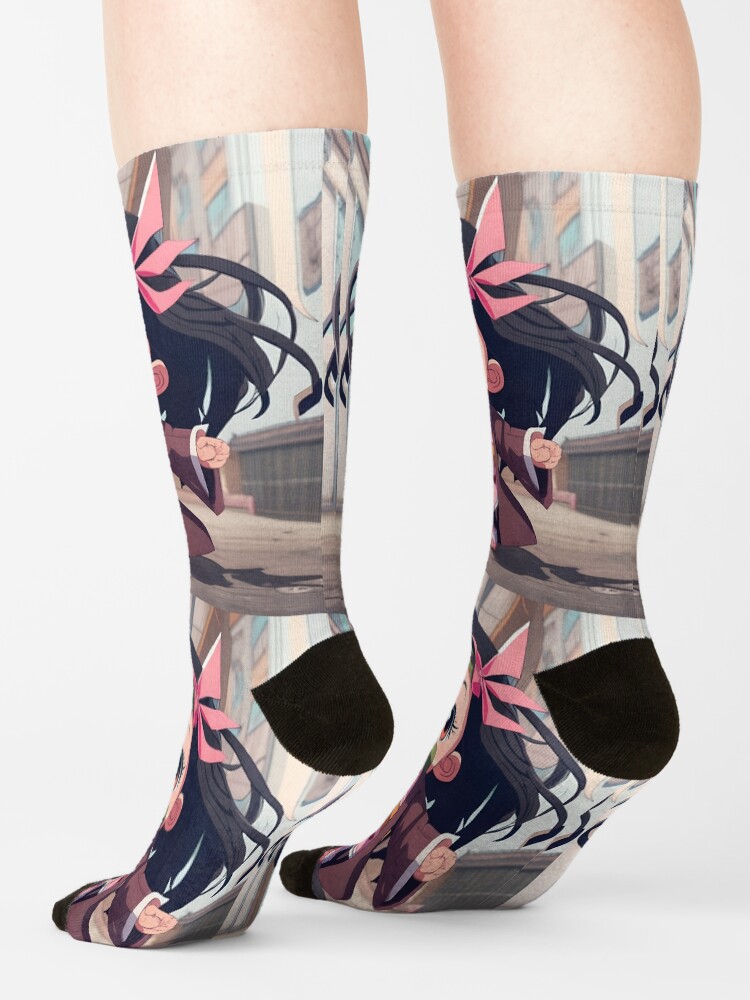 Nezuko The Demon Slayer Socks - Image 2