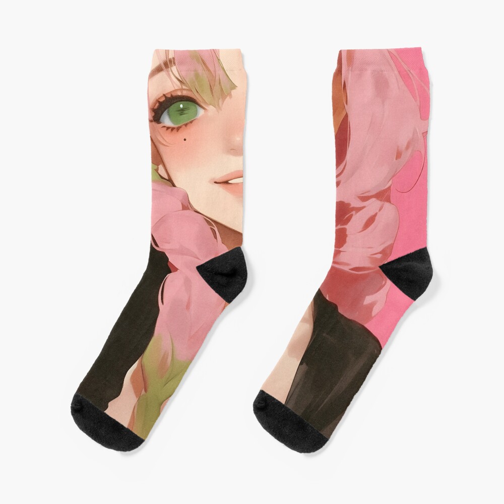 Mitsuri Kanroji Demon Slayer 76 Socks