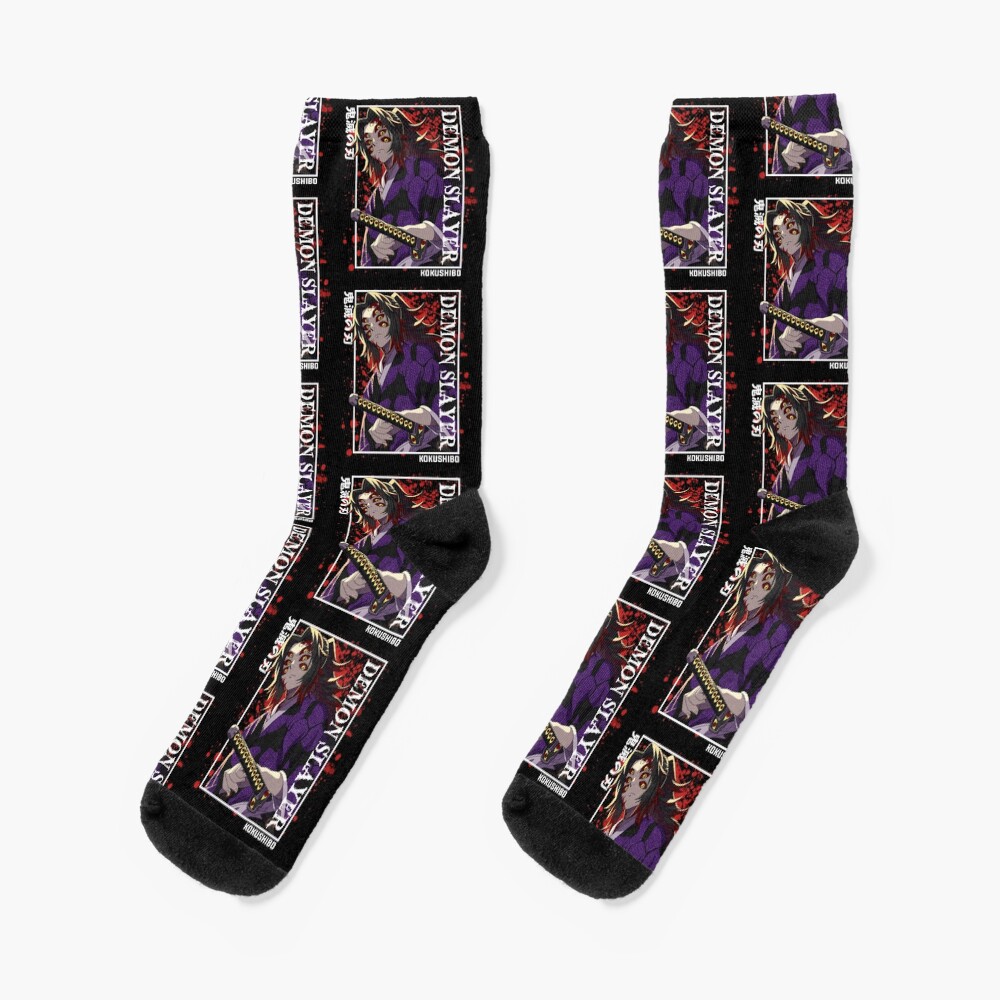 Demon Slayer Kokushibo Socks