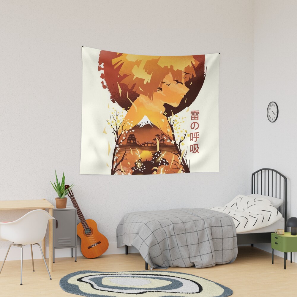 Nice Art Work Of Slayer Yaiba Animes Film Tapestry
