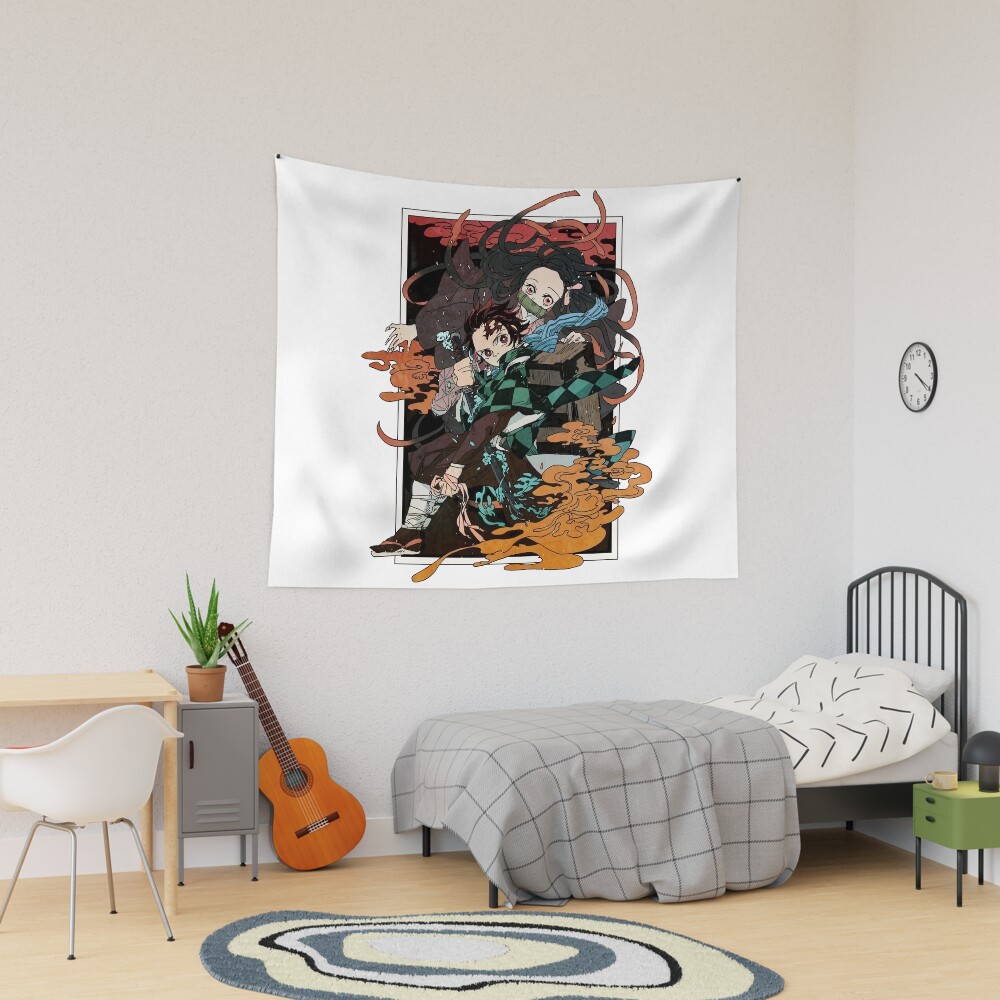 Art Work Of Amazing Slayer Yaiba Animes Japan Tapestry