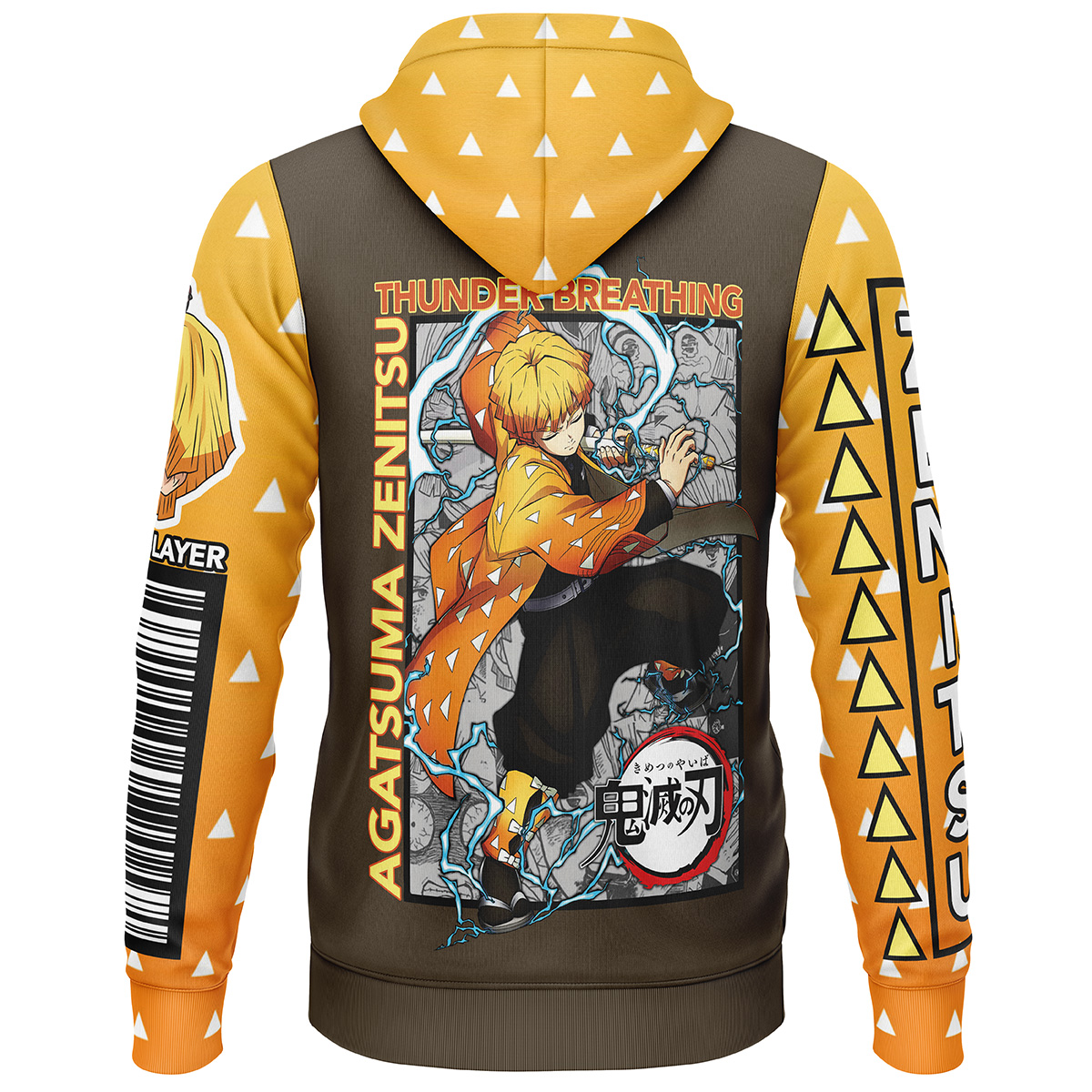 Agatsuma Zenitsu Demon Slayer Streetwear  3D Hoodie