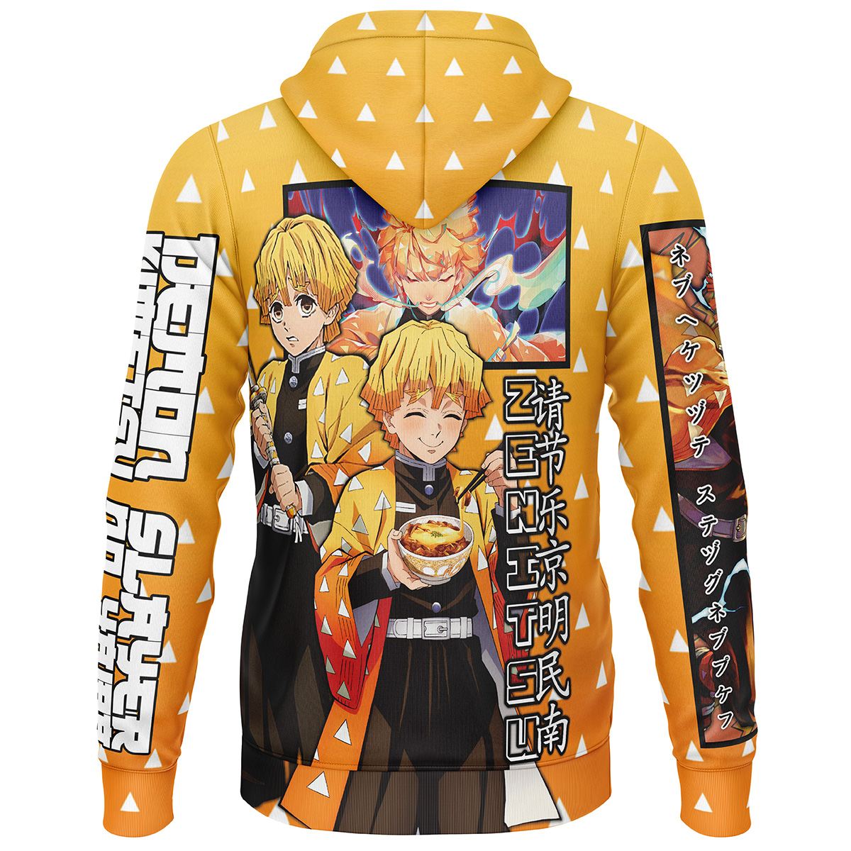 Agatsuma Zenitsu Haori Demon Slayer Streetwear  3D Hoodie