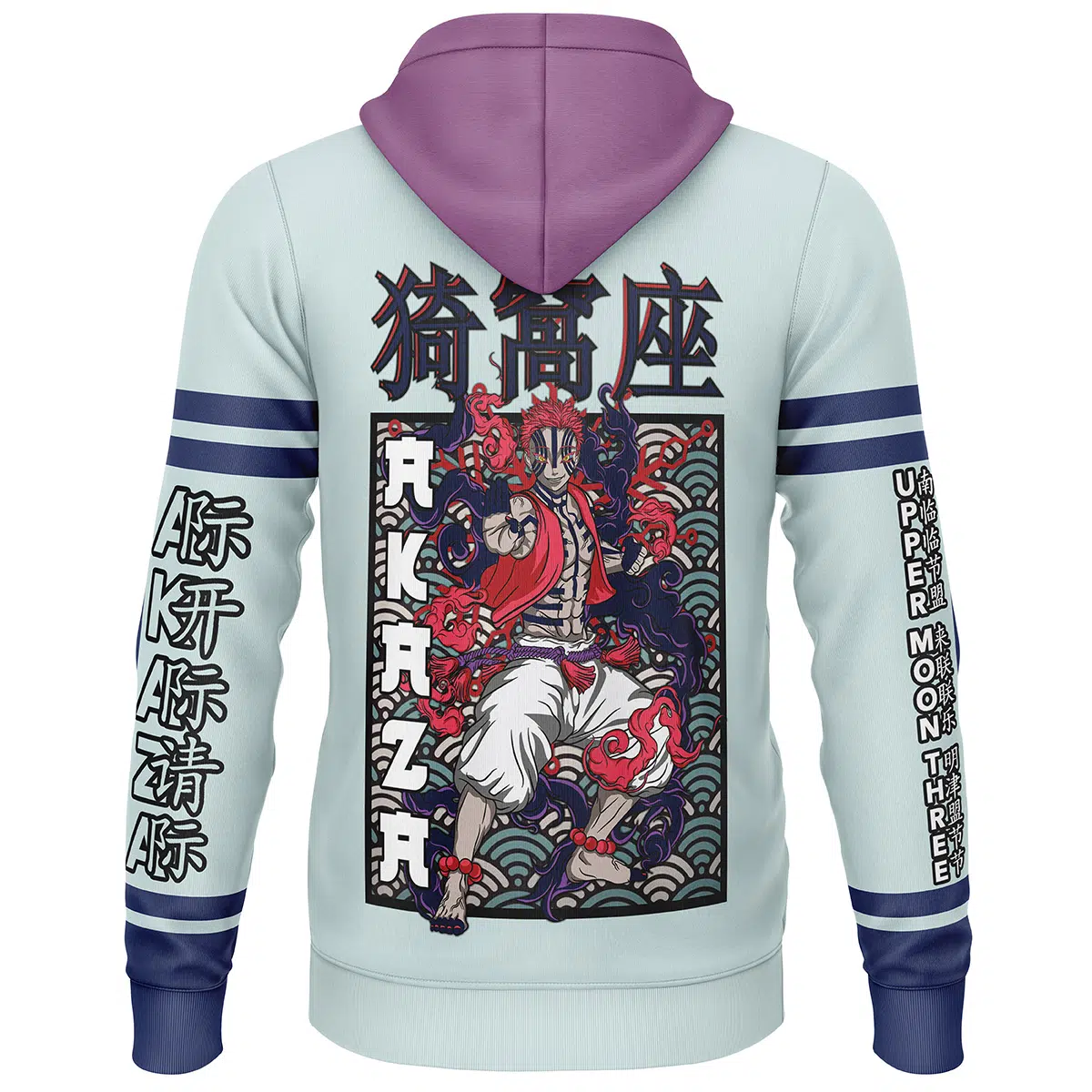 Akaza Demon Slayer Streetwear  3D Hoodie
