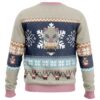 Chibi Christmas Inosuke Hashibira DS PC Ugly Christmas Sweater back mockup - Demon Slayer UK Shop