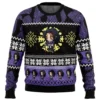 Chibi Christmas Kokushibo DS PC Ugly Christmas Sweater front mockup - Demon Slayer UK Shop