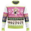 Chibi Christmas Mitsuri Kanroji DS PC Ugly Christmas Sweater front mockup - Demon Slayer UK Shop