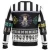 Chibi Christmas Obanai Iguro DS PC Ugly Christmas Sweater back mockup - Demon Slayer UK Shop