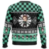 Chibi Christmas Tanjiro DS PC Ugly Christmas Sweater back mockup 1 - Demon Slayer UK Shop
