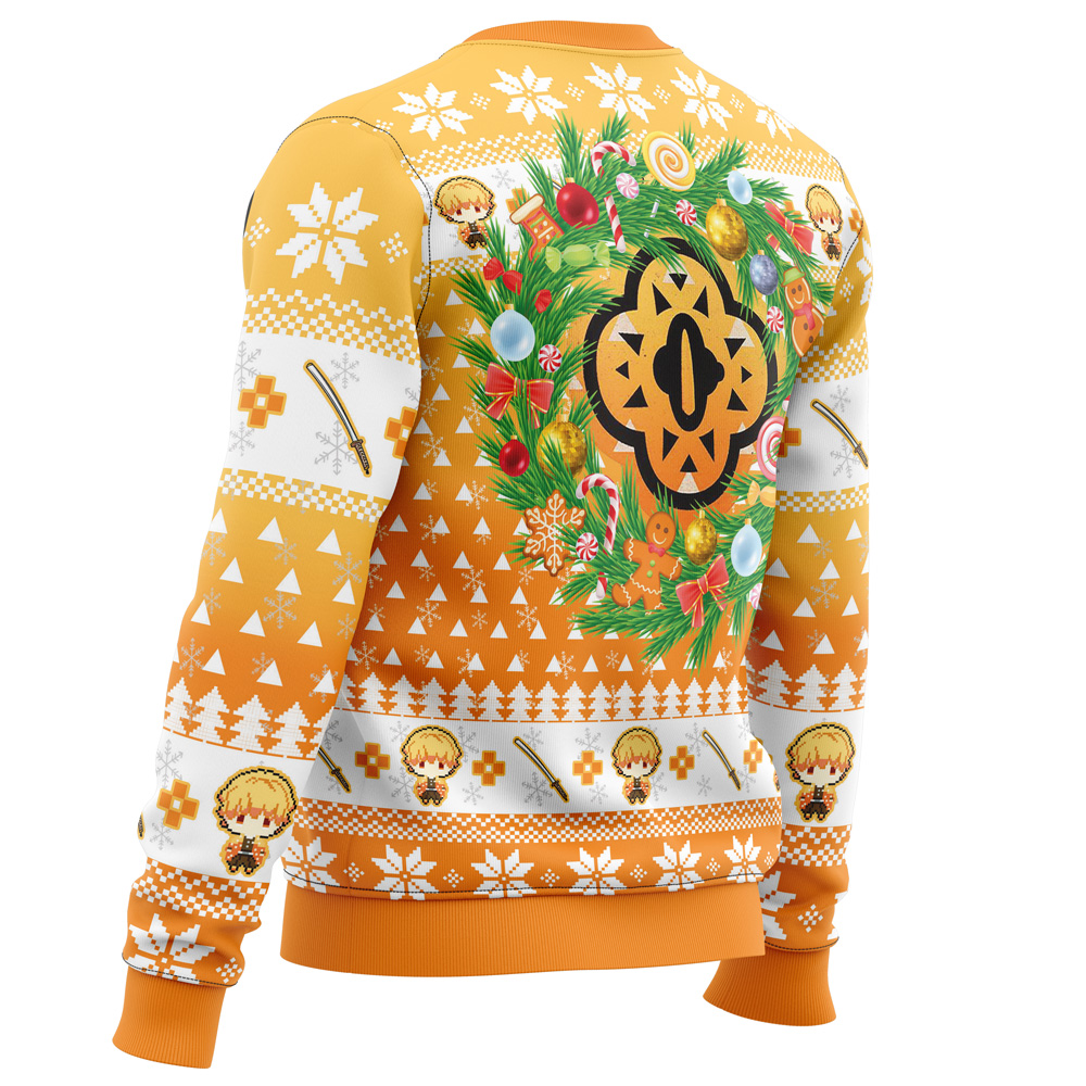 Christmas Zenitsu Agatsuma Demon Slayer Ugly Christmas Sweater - Image 3