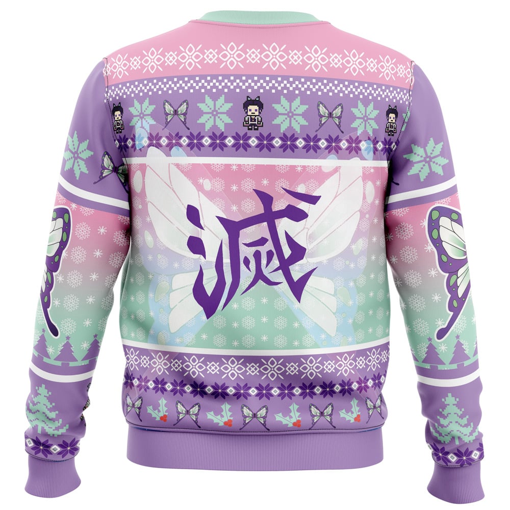 Christmas Kochou Shinobu Demon Slayer Ugly Christmas Sweater - Image 4