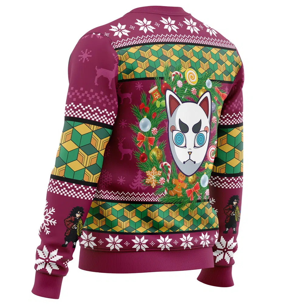 Christmas Giyuu Tomioka Demon Slayer Ugly Christmas Sweater - Image 3