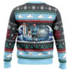 Christmas Urokodaki Demon Slayer men sweatshirt BACK mockup - Demon Slayer UK Shop