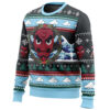 Christmas Urokodaki Demon Slayer men sweatshirt SIDE FRONT mockup - Demon Slayer UK Shop