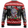 Did You Say Goblin Slayer Ugly Christmas Sweater BACK Mockup - Demon Slayer UK Shop