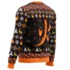Fire Rengoku Demon Slayer men sweatshirt SIDE BACK mockup - Demon Slayer UK Shop