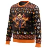 Fire Rengoku Demon Slayer men sweatshirt SIDE FRONT mockup - Demon Slayer UK Shop