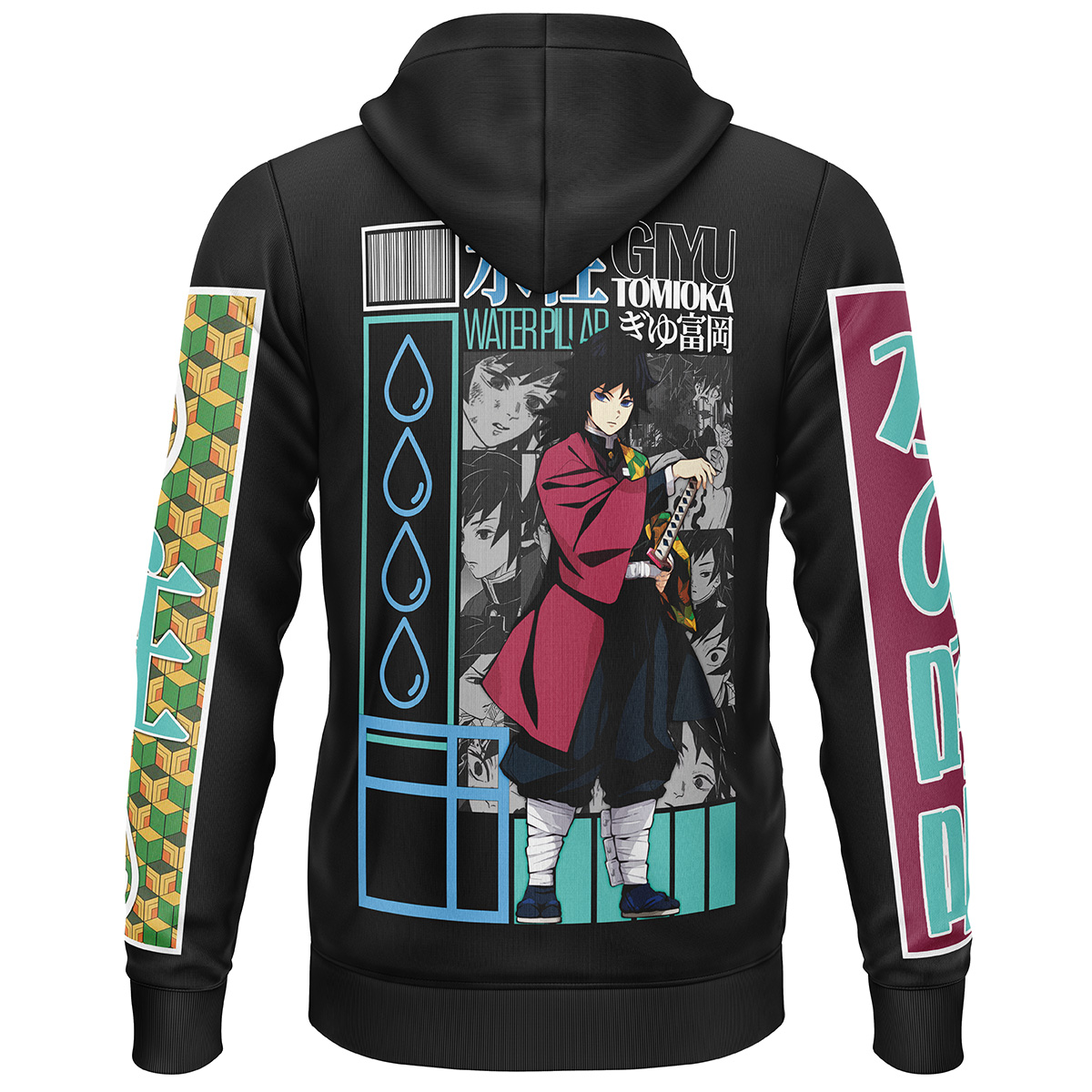 Giyu Tomioka V2 Demon Slayer Streetwear  3D Hoodie