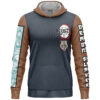 Hashibira Inosuke DS Streetwear Lightweight Hoodie FRONT mockup - Demon Slayer UK Shop