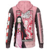 Kamado Nezuko Haori Demon Slayer Streetwear Lightweight Hoodie BACK mockup - Demon Slayer UK Shop