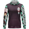 Kamado Tanjiro Demon Slayer Streetwear Lightweight Hoodie FRONT mockup - Demon Slayer UK Shop